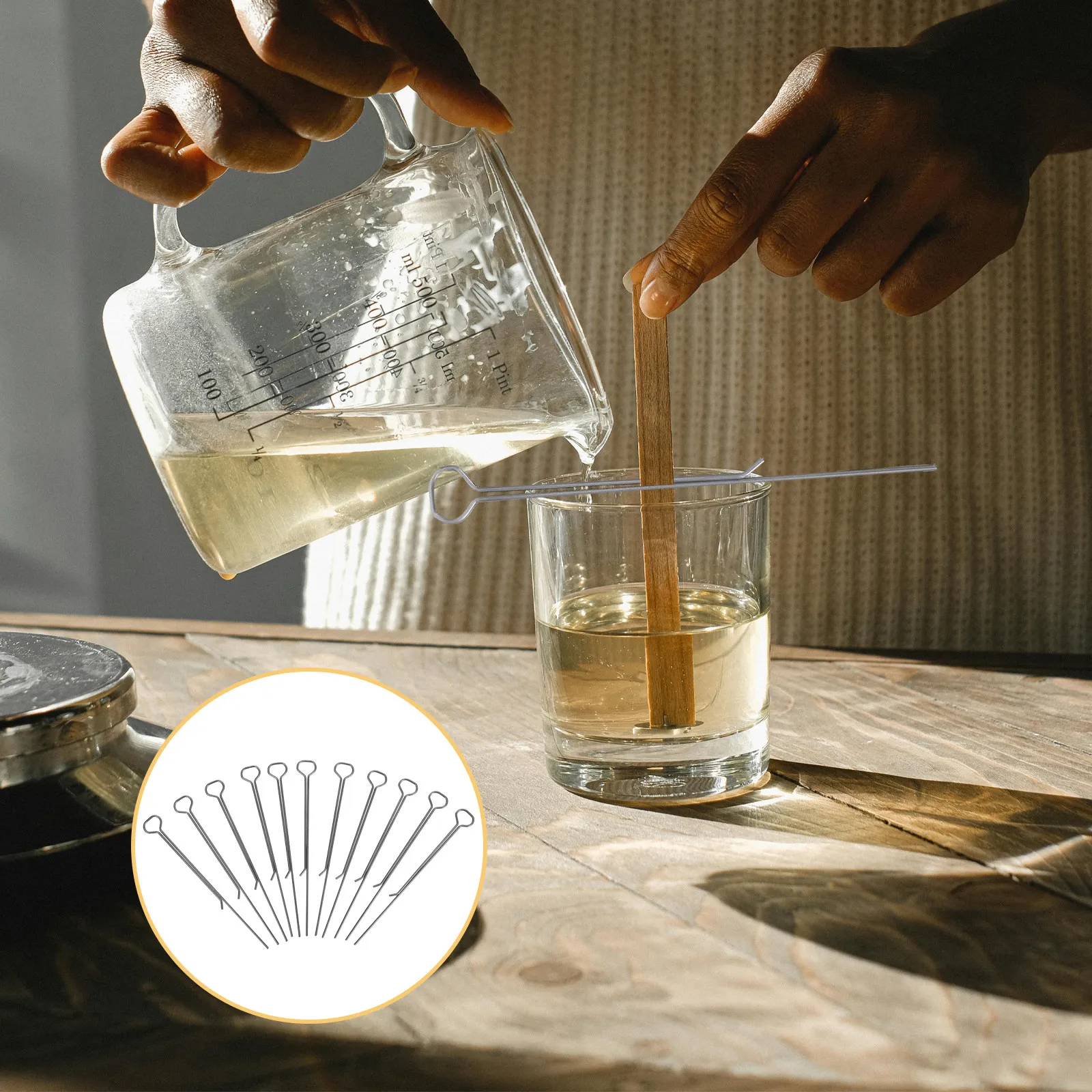 10Pcs Wick Centering Tool Stainless Steel Wick Fixing Holder for DIY Making Projects Heat Resistant Stable Support
10Pcs Wick Centering Tool Stainless Steel Wick Fixing Holder for DIY Making Projects Heat Resistant Stable Support