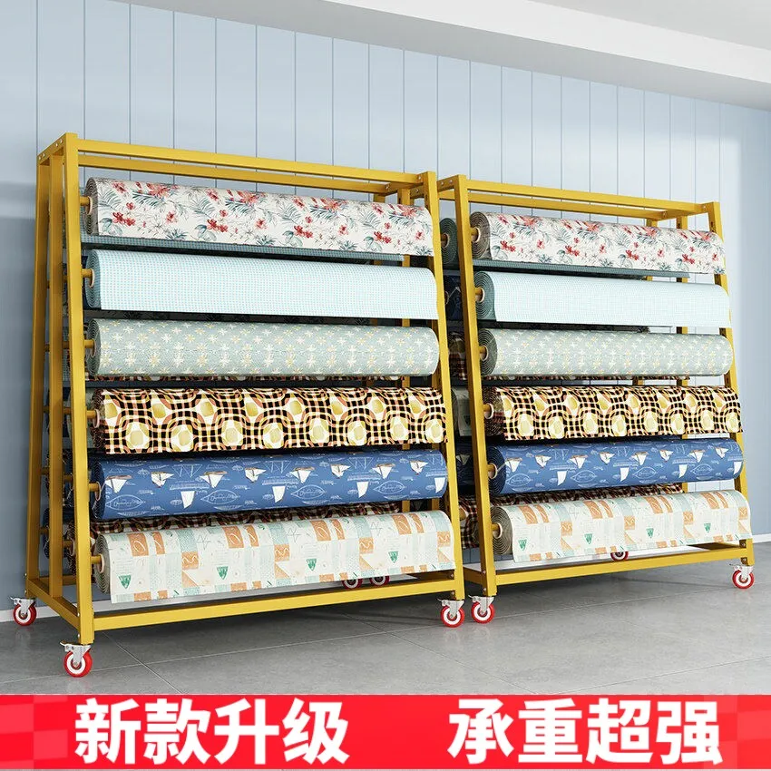 Fabric display rack Textile fabric Storage shelf Carpet goods Film rack Tablecloth Leather roll display rack
Fabric display rack Textile fabric Storage shelf Carpet goods Film rack Tablecloth Leather roll display rack