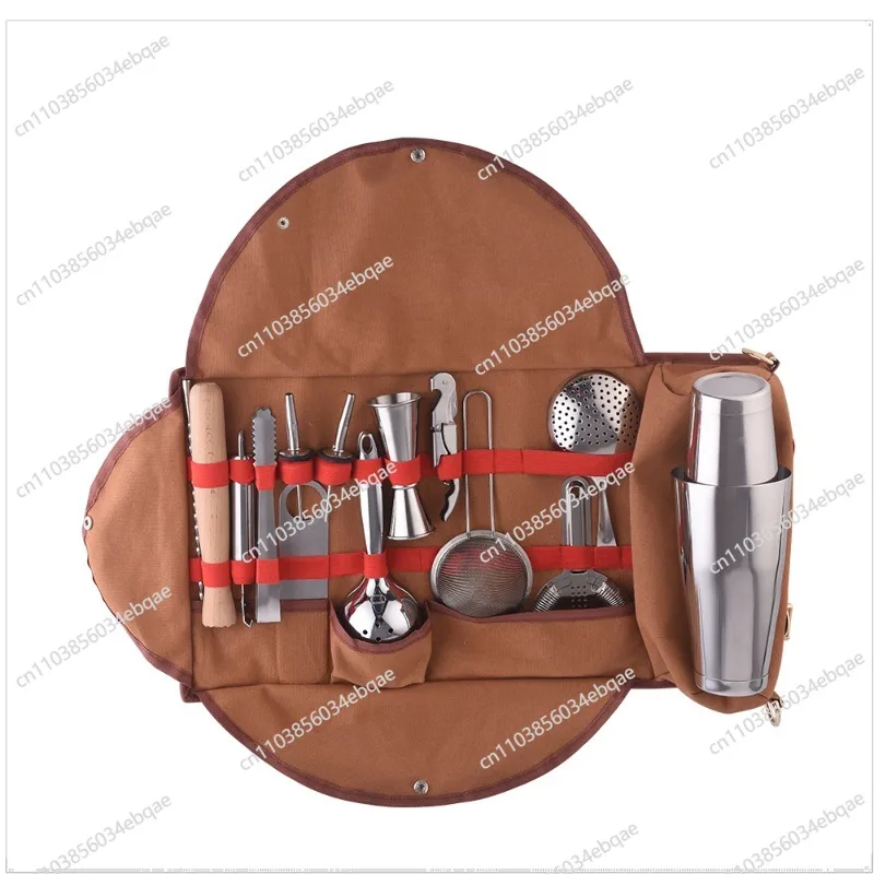 Chinese Retro Wine Set Custom Boston Bartender Storage Bag Cocktail Kit Stainless Steel Bartending Set
Chinese Retro Wine Set Custom Boston Bartender Storage Bag Cocktail Kit Stainless Steel Bartending Set