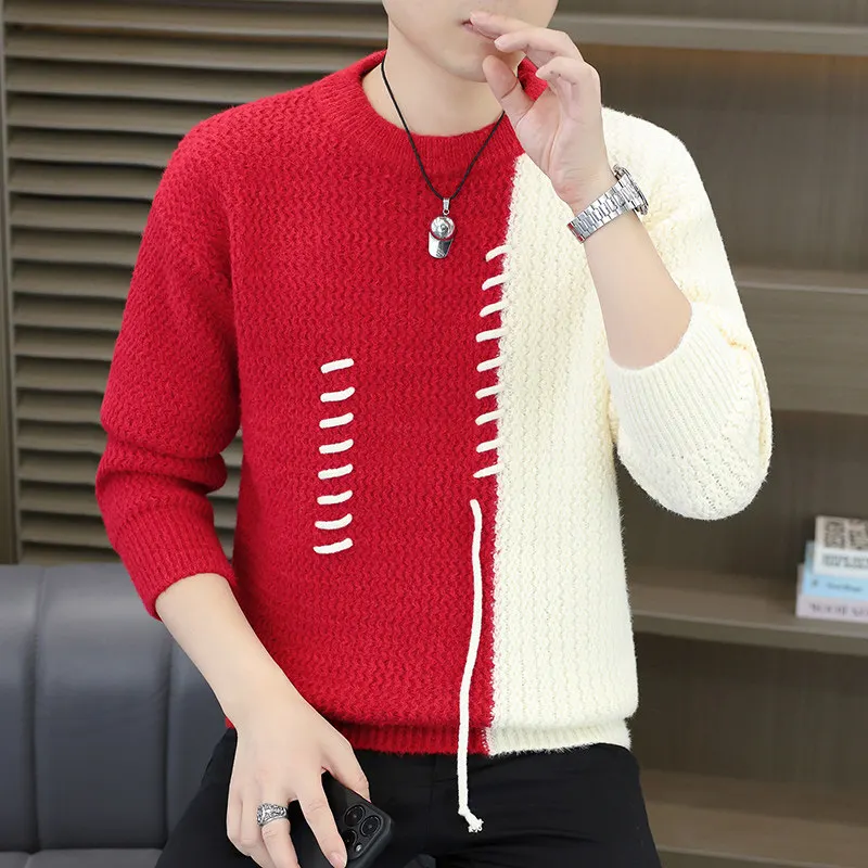 Модный повседневный мужской вязаный свитер, круглый цвет Ne Splice Blo, молодежный универсальный теплый длинный топ све на осень-зиму
Модный повседневный мужской вязаный свитер, круглый цвет Ne Splice Blo, молодежный универсальный теплый длинный топ све на осень-зиму