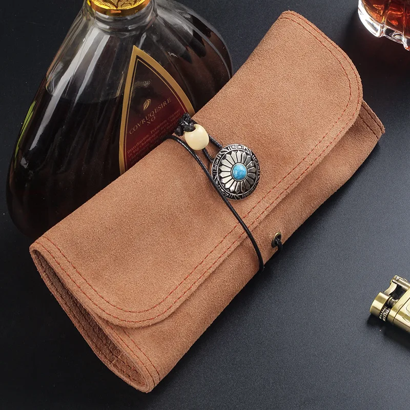 Double Leather Cowhide First Layer Cowhide Pipe Bag Soft Folding Hand Cigarette Bag Storage Belt Rope Portable Men
Double Leather Cowhide First Layer Cowhide Pipe Bag Soft Folding Hand Cigarette Bag Storage Belt Rope Portable Men