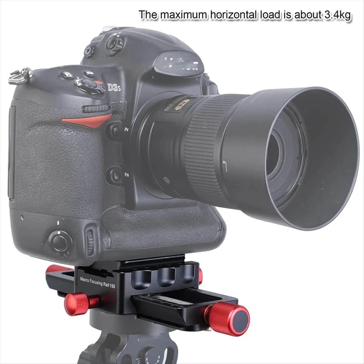 N05R Universal Metal Macro Focusing Rail Slider Close-Up Shooting Head Camera Support Bracket Holder for Tripod Head
N05R Universal Metal Macro Focusing Rail Slider Close-Up Shooting Head Camera Support Bracket Holder for Tripod Head