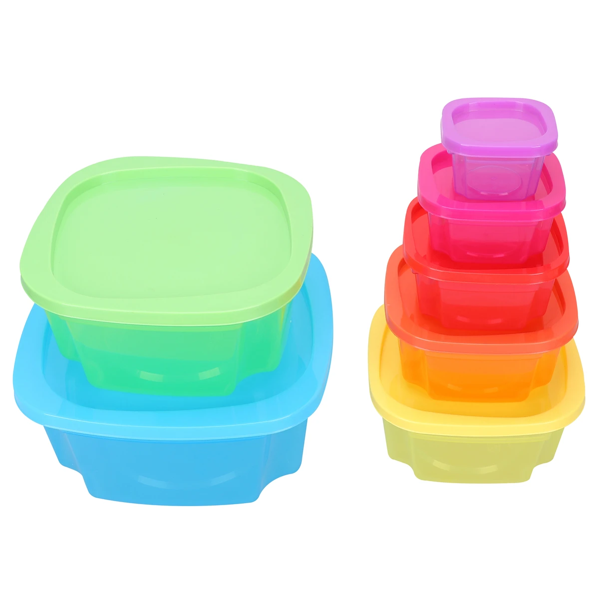 1 Set of 7Pcs Rainbow Plastic Box Crisper Refrigerator Storage Box Kitchen Sealed Box Storage Holder Organzier for Home
1 Set of 7Pcs Rainbow Plastic Box Crisper Refrigerator Storage Box Kitchen Sealed Box Storage Holder Organzier for Home