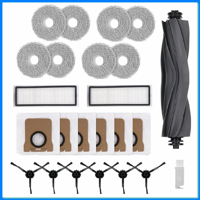For L30 Ultra/L20 Ultra Robotic Vacuum Cleaner Spare Parts Main Side Brush HEPA Filters Mop Cloth Dust Bags-A57M
For L30 Ultra/L20 Ultra Robotic Vacuum Cleaner Spare Parts Main Side Brush HEPA Filters Mop Cloth Dust Bags-A57M