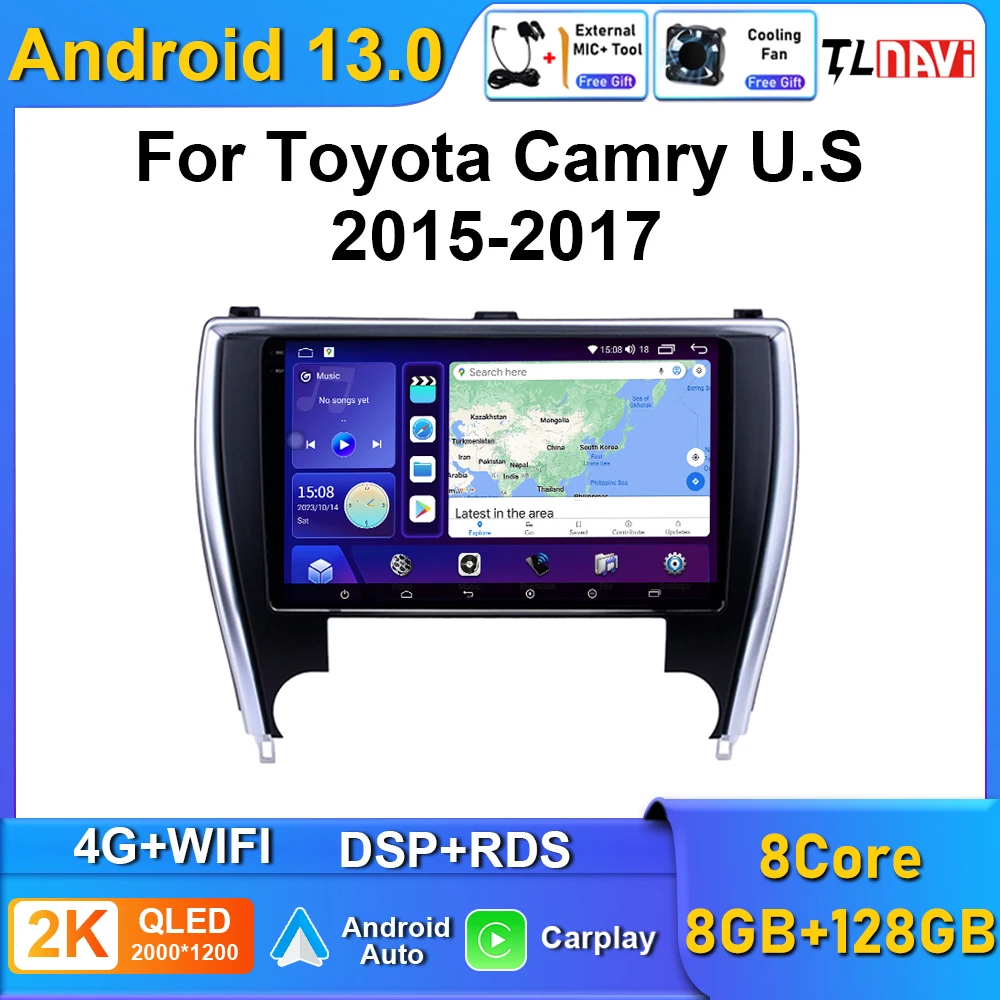 For 2015 2016 2017 US U.S Edition Toyota Camry Car Radio Multimedia Player Navigation GPS Navigator Android Auto Carplay
For 2015 2016 2017 US U.S Edition Toyota Camry Car Radio Multimedia Player Navigation GPS Navigator Android Auto Carplay