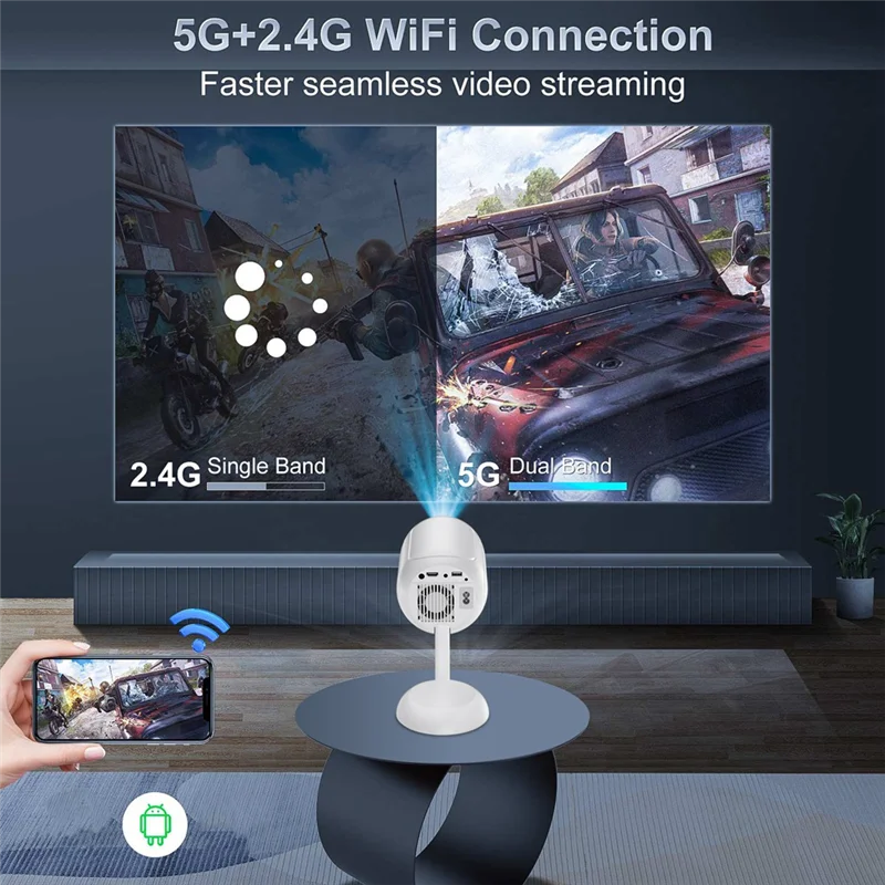 【Top Picks】Smart Android Dual Band 2.4G 5G Wifi Projector Support 4K 1080P HD 3D Movie Freestyle Ceiling Home Theater
【Top Picks】Smart Android Dual Band 2.4G 5G Wifi Projector Support 4K 1080P HD 3D Movie Freestyle Ceiling Home Theater