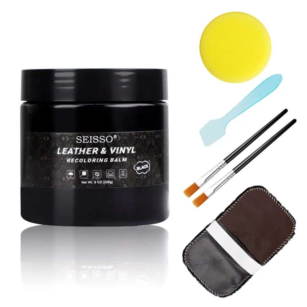 Leather Recoloring Balm Repair Kit and Restore Aged, Faded, Cracked and Abraded Leather and Vinyl Sofas, Boat or Car Seats
Leather Recoloring Balm Repair Kit and Restore Aged, Faded, Cracked and Abraded Leather and Vinyl Sofas, Boat or Car Seats
