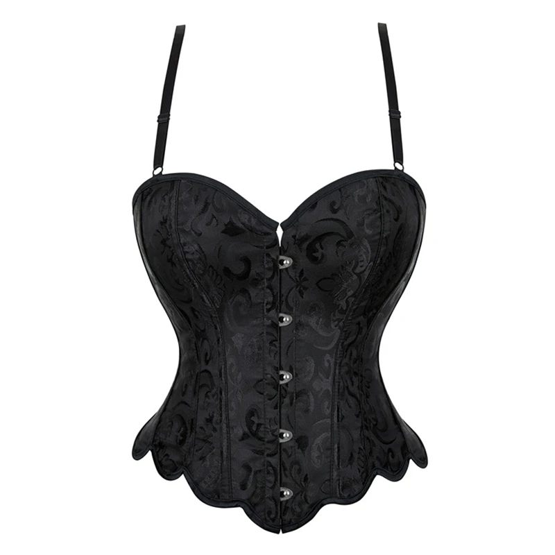 Sexy Corsets Jacquard Spaghetti Strap Corset Crop Top For Women Flower Boned Bustier Gothic Lace-Up Lingerie Corselet Overbust
Sexy Corsets Jacquard Spaghetti Strap Corset Crop Top For Women Flower Boned Bustier Gothic Lace-Up Lingerie Corselet Overbust