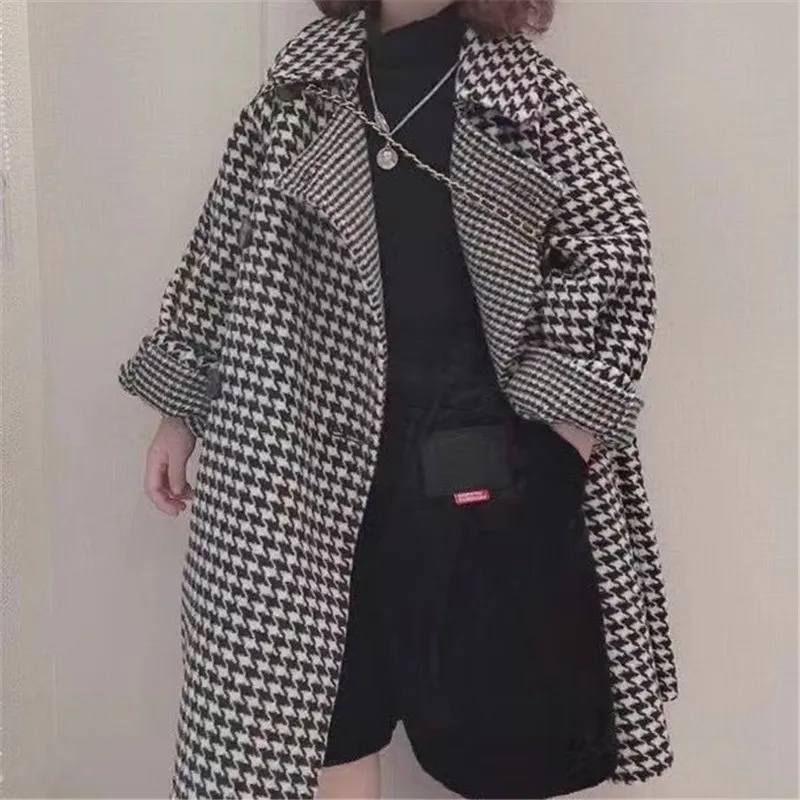 Girls Kids Woolen Coat Jacket Overcoat 2023 Houndstooth Warm Thicken Winter Cotton Windproof Plus Size Children's Clothing
Girls Kids Woolen Coat Jacket Overcoat 2023 Houndstooth Warm Thicken Winter Cotton Windproof Plus Size Children's Clothing