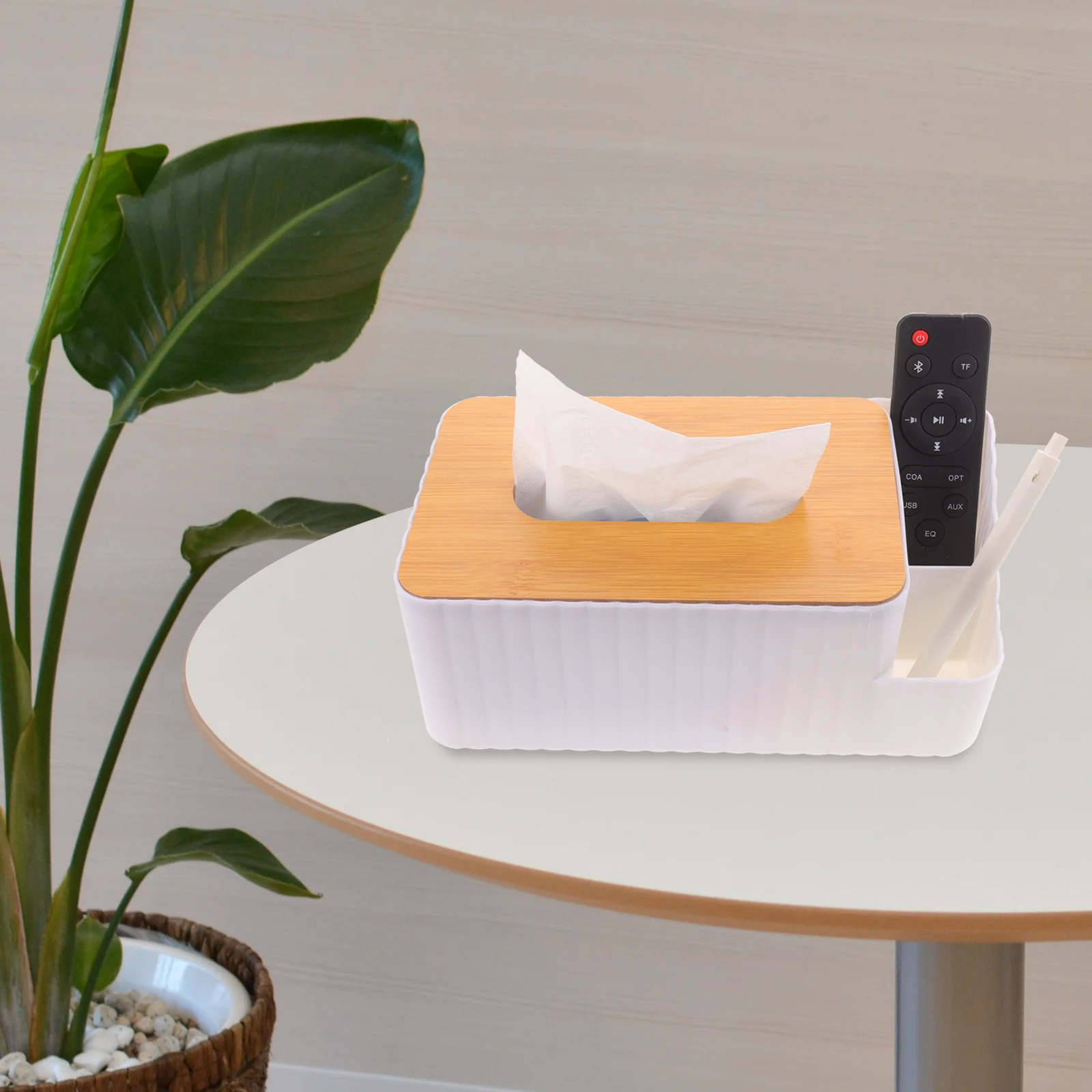 Multifunctional Bamboo Desktop Tissue Organizer Box Large Capacity Pp Material For Bedroom Living Room Use Paper Towel
Multifunctional Bamboo Desktop Tissue Organizer Box Large Capacity Pp Material For Bedroom Living Room Use Paper Towel