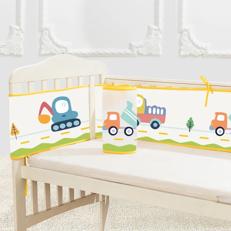 Summer breathable 3D net crib guardrail universal crib mattress home decoration washable children's bed protector
Summer breathable 3D net crib guardrail universal crib mattress home decoration washable children's bed protector