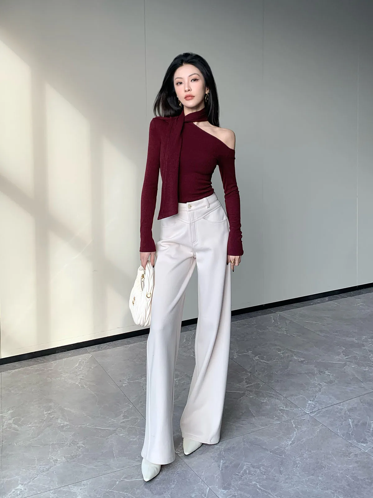 High Waist Straight Leg Pants Women's Autumn Winter Drapey Loose Faionable Fce Long Pants Casual Pure Color Polyester Fiber
High Waist Straight Leg Pants Women's Autumn Winter Drapey Loose Faionable Fce Long Pants Casual Pure Color Polyester Fiber