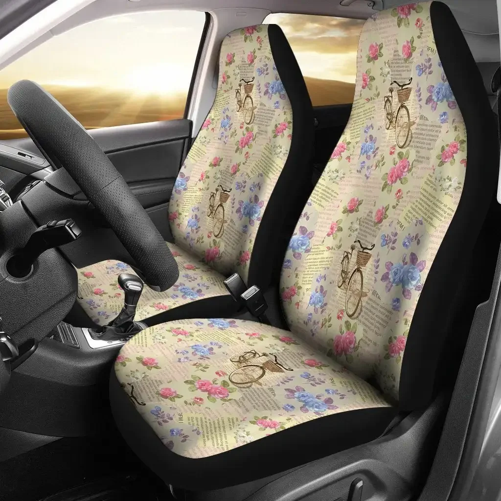 Floral Newspaper Pattern Print Seat Cover Car Seat Covers Set 2 Pc, Car Accessories Car Mats
Floral Newspaper Pattern Print Seat Cover Car Seat Covers Set 2 Pc, Car Accessories Car Mats