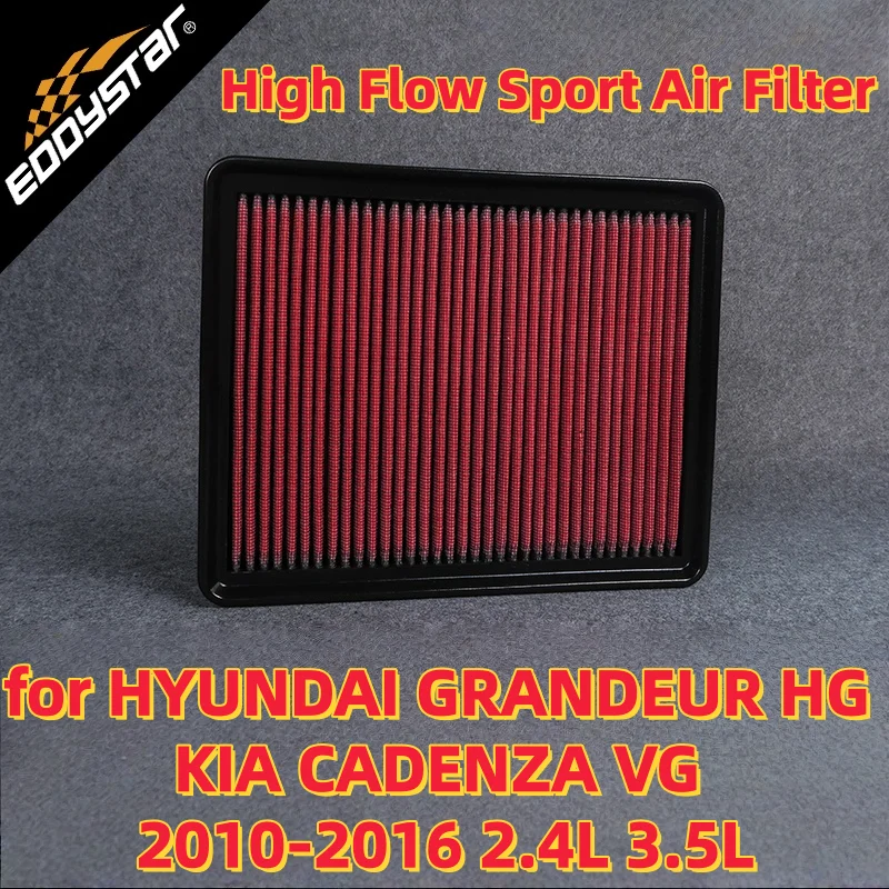 Спортивный воздушный фильтр с высоким расходом для HYUNDAI GRANDEUR HG и KIA CADENZA VG 2010-2016 2,4 л 3,5 л V6 CVVT Моющиеся гоночные впускные фильтры
Спортивный воздушный фильтр с высоким расходом для HYUNDAI GRANDEUR HG и KIA CADENZA VG 2010-2016 2,4 л 3,5 л V6 CVVT Моющиеся гоночные впускные фильтры