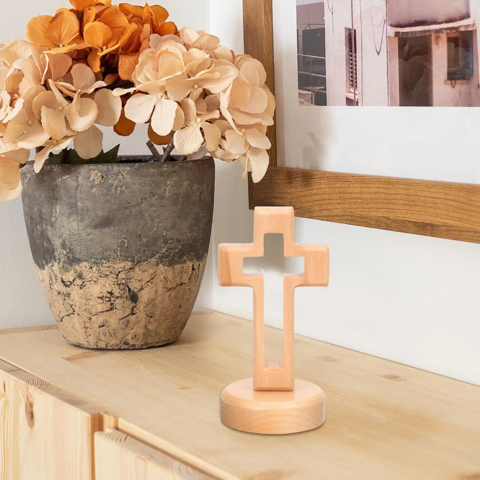Wooden Ornaments Cross Decor Shape Adorn Shaped Craft Household Desk Standing Home
Wooden Ornaments Cross Decor Shape Adorn Shaped Craft Household Desk Standing Home