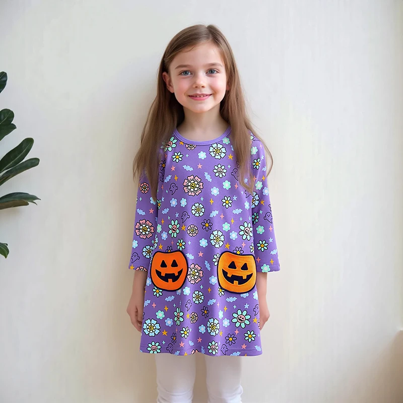 Костюмы на Хэллоуин Little maven, платье с тыквой для маленьких девочек, осенние детские праздничные костюмы для детей, повседневная одежда, весна-осень
Костюмы на Хэллоуин Little maven, платье с тыквой для маленьких девочек, осенние детские праздничные костюмы для детей, повседневная одежда, весна-осень