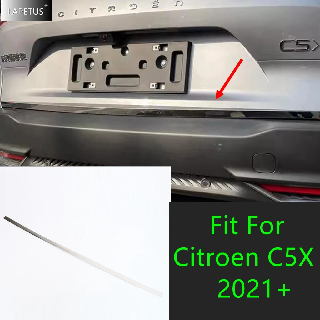 For Citroen C5X 2021 - 2024 Stainless Steel Rear Door Trunk Tailgate Bottom Lid Strip Cover Trim Exterior Refit Kit Accessories
For Citroen C5X 2021 - 2024 Stainless Steel Rear Door Trunk Tailgate Bottom Lid Strip Cover Trim Exterior Refit Kit Accessories