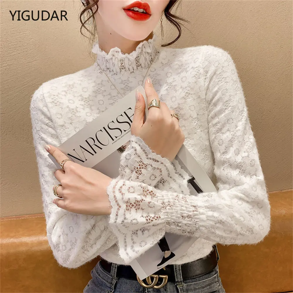 Velvet Thick Blouses 2022 Autumn Winter Long Sleeve Lace Blouse Women Tops Elegant Retro Pullover Shirt Female Blusas
Velvet Thick Blouses 2022 Autumn Winter Long Sleeve Lace Blouse Women Tops Elegant Retro Pullover Shirt Female Blusas