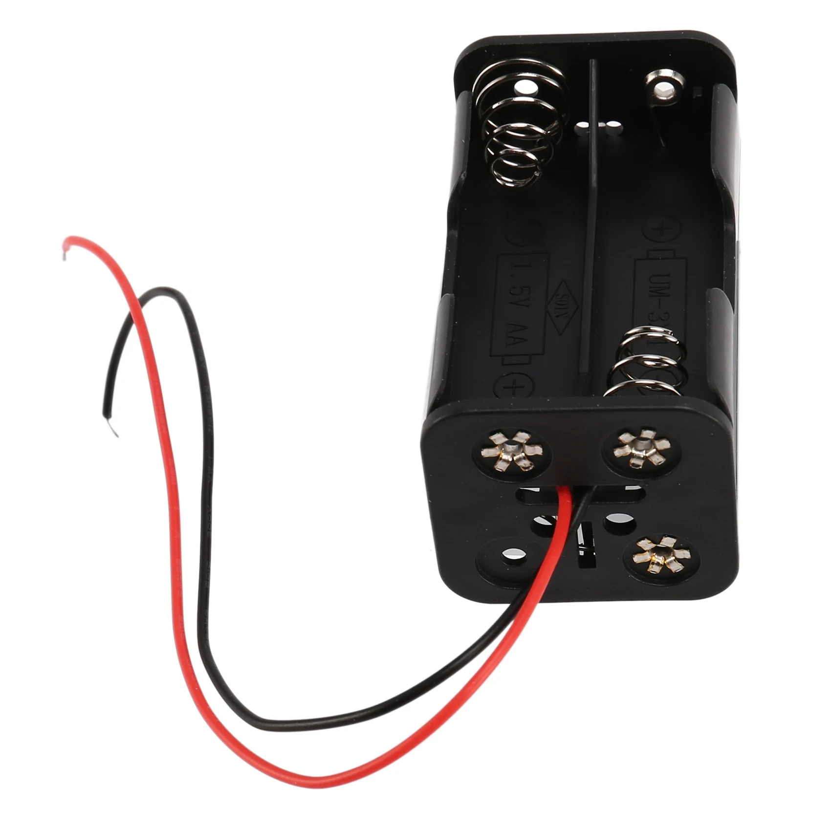 【in stock】 Black Tow Layers 4 x 1.5V AA Batteries Battery Holder Case Box w Wire Leads
【in stock】 Black Tow Layers 4 x 1.5V AA Batteries Battery Holder Case Box w Wire Leads