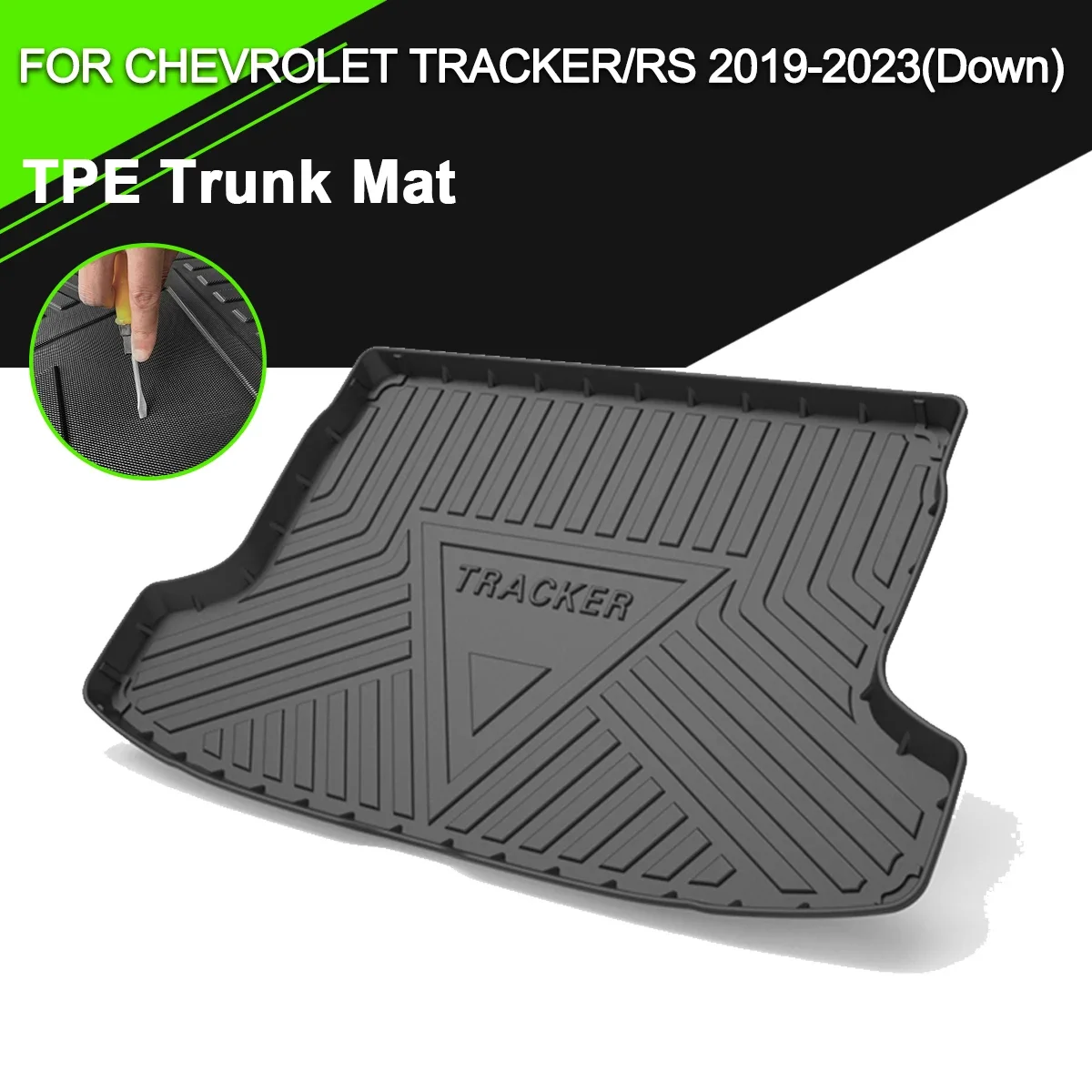Коврик для багажника ТПЭ для CHEVROLET TRACKER/RS 2019-2023 (вниз) Автомобильные водонепроницаемые Нескользящие резиновые аксессуары для грузового вкладыша
Коврик для багажника ТПЭ для CHEVROLET TRACKER/RS 2019-2023 (вниз) Автомобильные водонепроницаемые Нескользящие резиновые аксессуары для грузового вкладыша