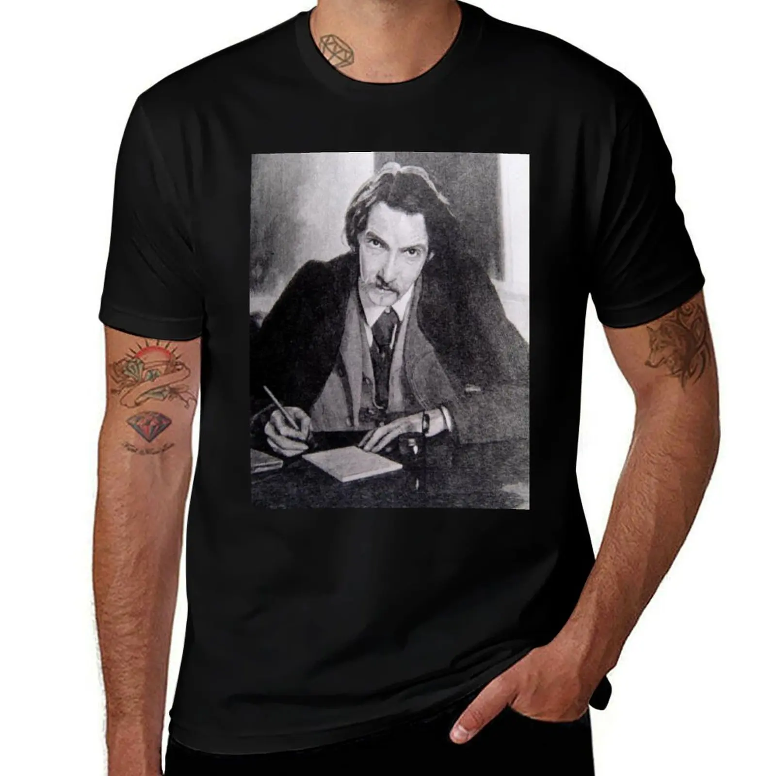 Robert Louis Stevenson T-Shirt Work Basic Short Sleeve Top
Robert Louis Stevenson T-Shirt Work Basic Short Sleeve Top