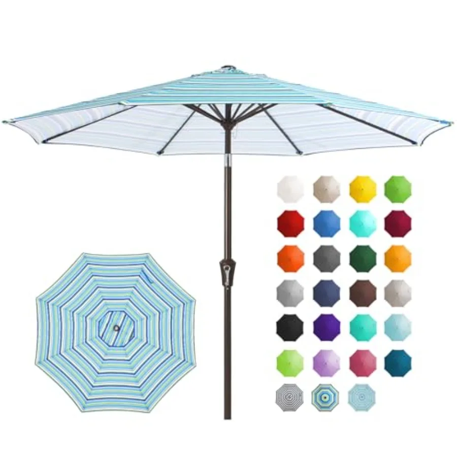Outdoor patio umbrella for garden, deck, backyard, pool: 9 feet, polyester fabric, beige, UV protection and waterproof with pus
Outdoor patio umbrella for garden, deck, backyard, pool: 9 feet, polyester fabric, beige, UV protection and waterproof with pus