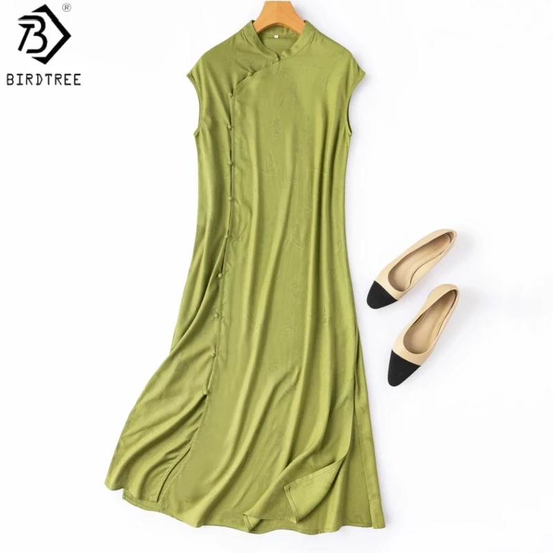 BirdTree, 100% Real Silk Slim Cheongsam, Raglan Sleeve, Women Floral Luo Spun Silk Breathable Dresses, 2026 Summer New D65810JF
BirdTree, 100% Real Silk Slim Cheongsam, Raglan Sleeve, Women Floral Luo Spun Silk Breathable Dresses, 2026 Summer New D65810JF