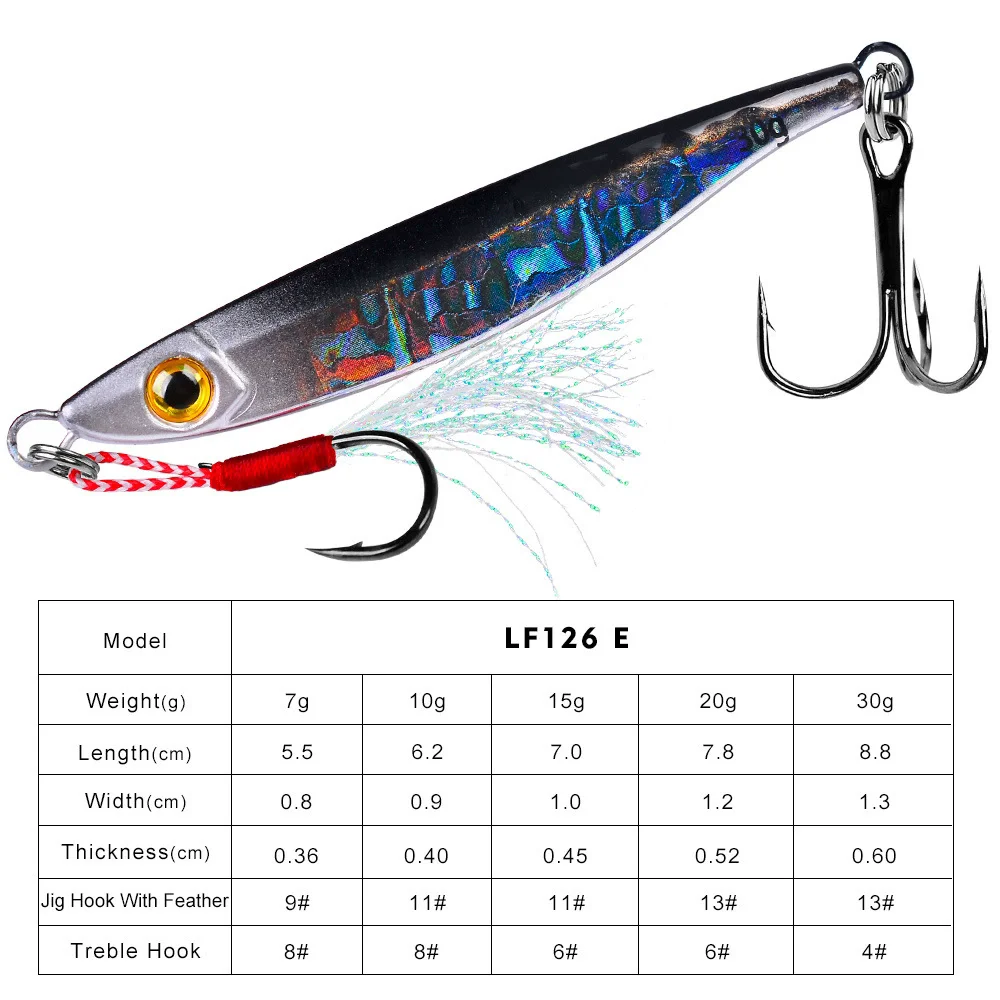 Long cast Luya iron plate plumblefish 7g 10g 15g 20g 30g Fresh water fishing hook-mouth mandarin fish Luya bait glitter LF126
Long cast Luya iron plate plumblefish 7g 10g 15g 20g 30g Fresh water fishing hook-mouth mandarin fish Luya bait glitter LF126