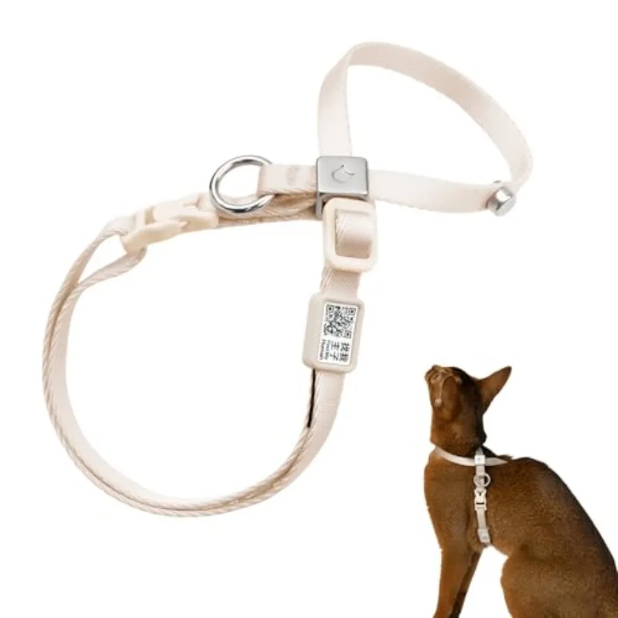 Escape Proof Cat Harness Anti-Choke Quick Release Adjustable QR Code Soft Nylon Durable Lightweight Figure 8 Cat Harness Anti E
Escape Proof Cat Harness Anti-Choke Quick Release Adjustable QR Code Soft Nylon Durable Lightweight Figure 8 Cat Harness Anti E