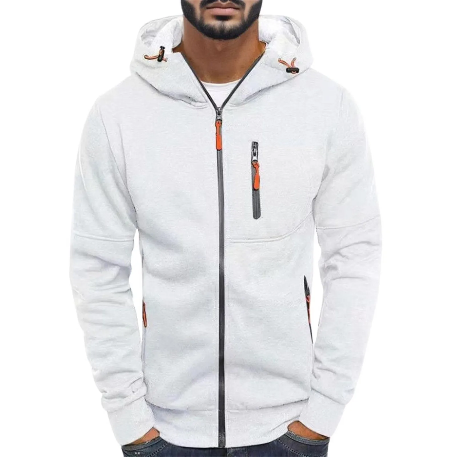 Men's Autumn Winter Top Blouse Slim Casual Solid Soft Top Coat Long Sleeve Hooded Sweatshirt Top Jacket
Men's Autumn Winter Top Blouse Slim Casual Solid Soft Top Coat Long Sleeve Hooded Sweatshirt Top Jacket