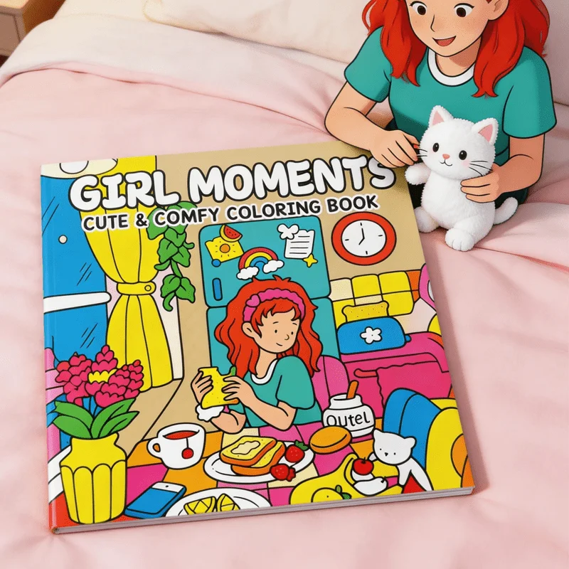 24 Page Fun Coloring Brochure, Students' DIY Home Fun Choice, Girls' Warm Moments, Hand Drawn Art Drawing Book
24 Page Fun Coloring Brochure, Students' DIY Home Fun Choice, Girls' Warm Moments, Hand Drawn Art Drawing Book