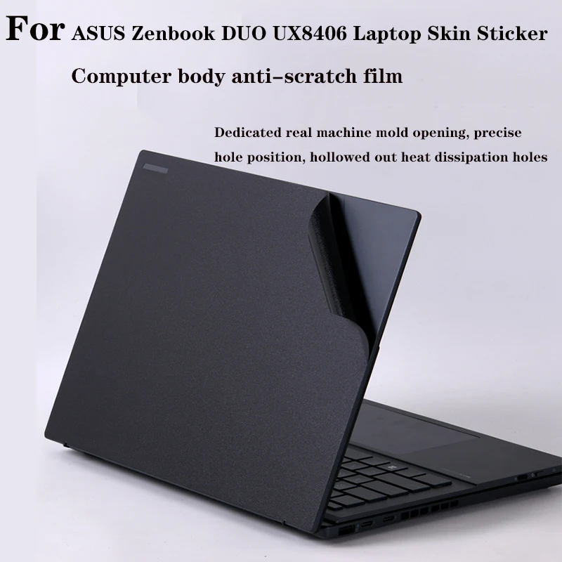 Для 2025 ASUS Zenbook DUO UX8406 Наклейка на кожу ноутбука, защитная пленка для корпуса компьютера, виниловые аксессуары против царапин, пленка для экрана
Для 2025 ASUS Zenbook DUO UX8406 Наклейка на кожу ноутбука, защитная пленка для корпуса компьютера, виниловые аксессуары против царапин, пленка для экрана