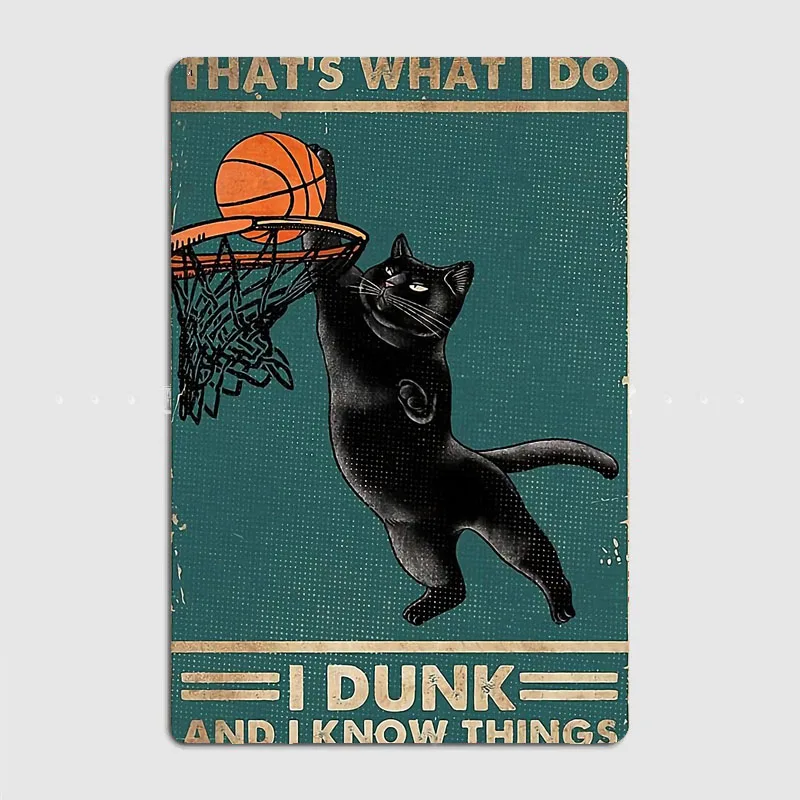 Black Cat Slam Dunk Vintage Retro Poster Metal Sign Garage Club Indoor Room Decoration Wall Decor Custom Home Decor
Black Cat Slam Dunk Vintage Retro Poster Metal Sign Garage Club Indoor Room Decoration Wall Decor Custom Home Decor
