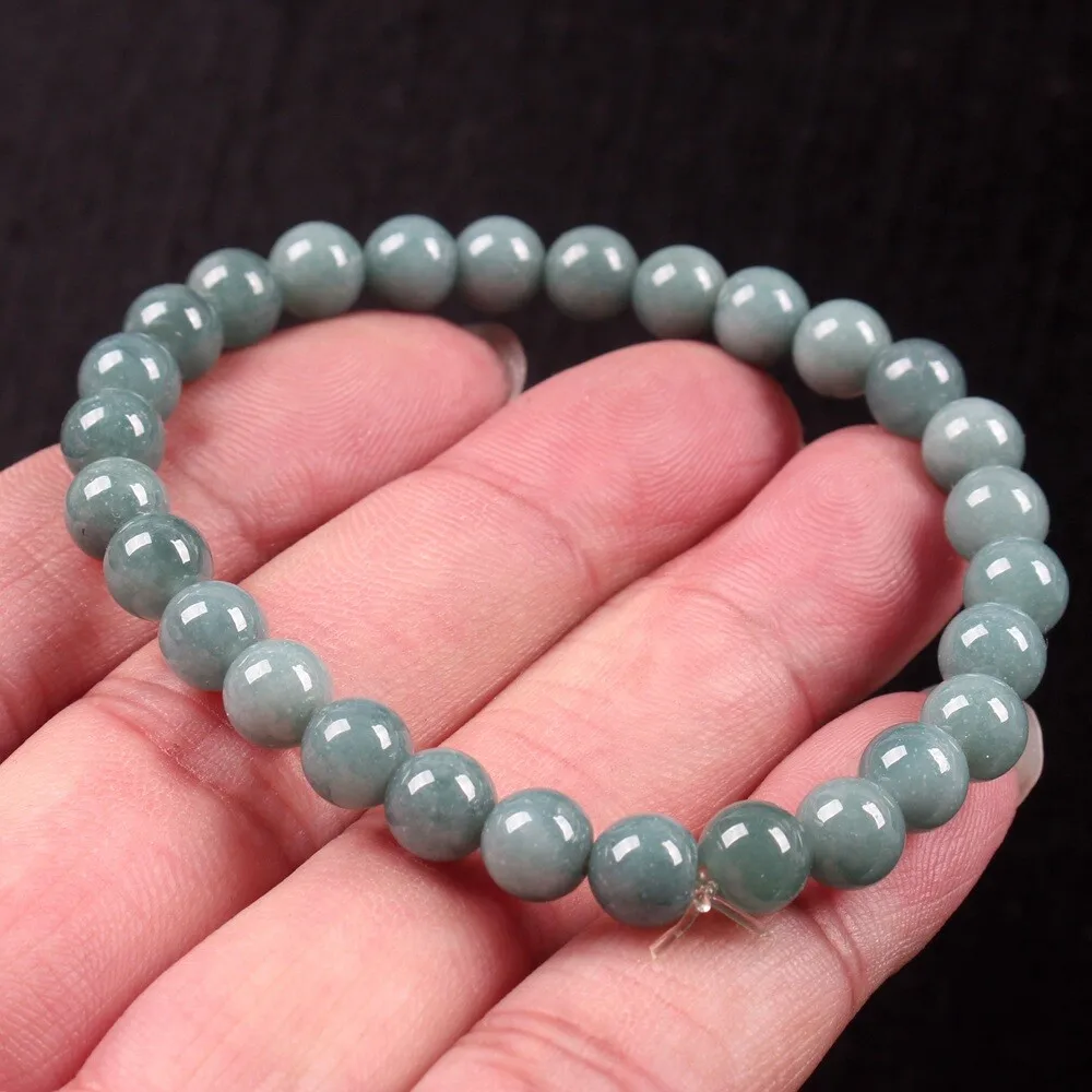 AAA Certified 7mm Green Myanmar Natural A JADE Jade Bead Bracelet 7.5 Inches -
AAA Certified 7mm Green Myanmar Natural A JADE Jade Bead Bracelet 7.5 Inches -