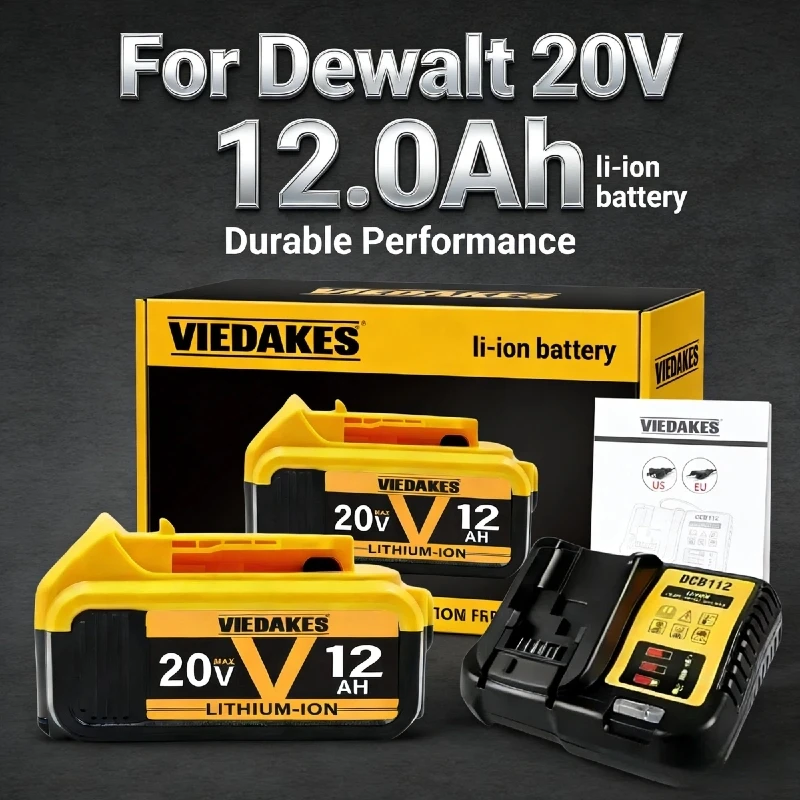 100% Original battery 20V Rechargeable Tool Battery, 8Ah/10Ah/12Ah, Compatible with DCB200 Series for Dewalt 20v battery
100% Original battery 20V Rechargeable Tool Battery, 8Ah/10Ah/12Ah, Compatible with DCB200 Series for Dewalt 20v battery