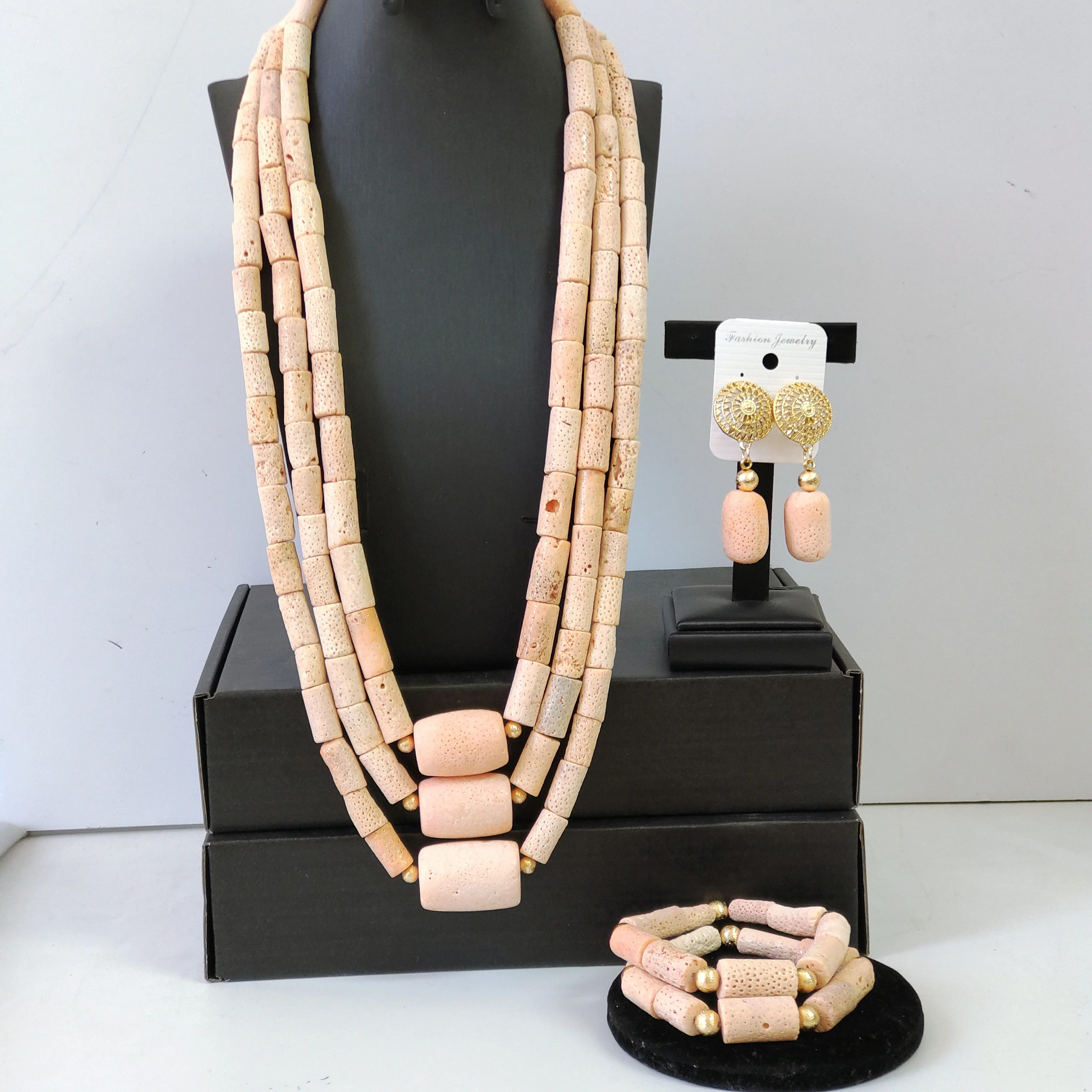 3 Layers Original Coral Bead Necklace Nigerian Wedding Bride Jewelry Sets 2026
3 Layers Original Coral Bead Necklace Nigerian Wedding Bride Jewelry Sets 2026