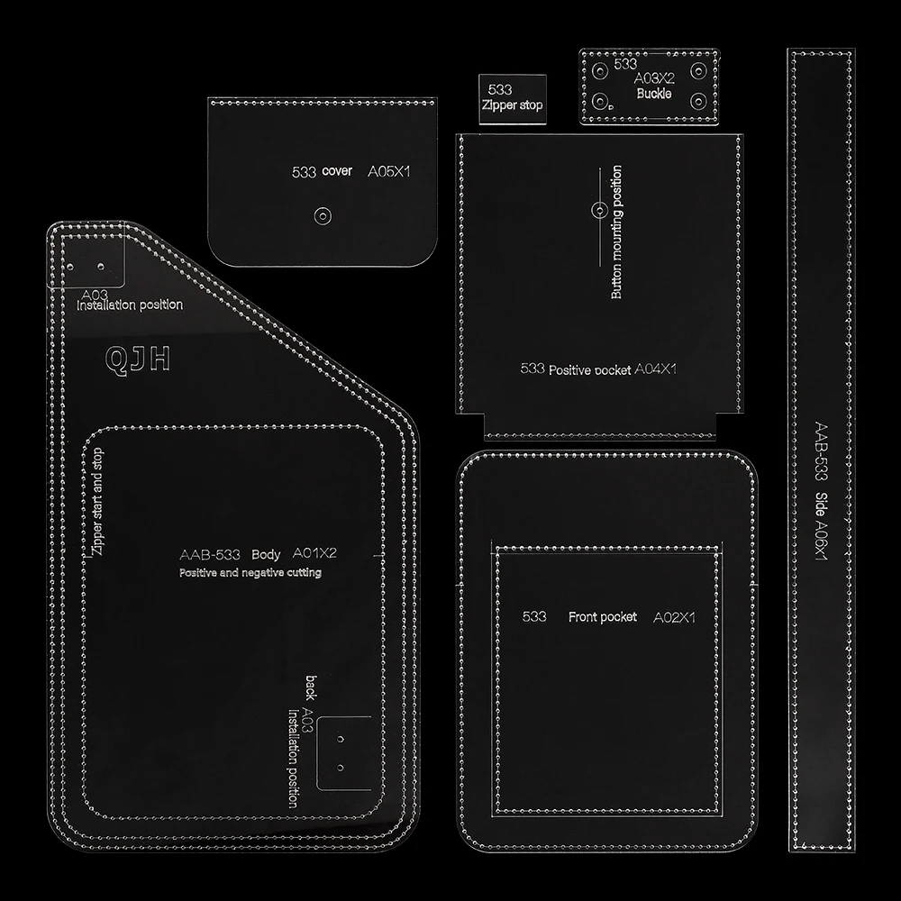 1Set Clear Acrylic DIY Quiliting Template-Manual Handicraft Pattern Stencil-Acrylic Mold for Making Leather Crossbody Chest Bag
1Set Clear Acrylic DIY Quiliting Template-Manual Handicraft Pattern Stencil-Acrylic Mold for Making Leather Crossbody Chest Bag