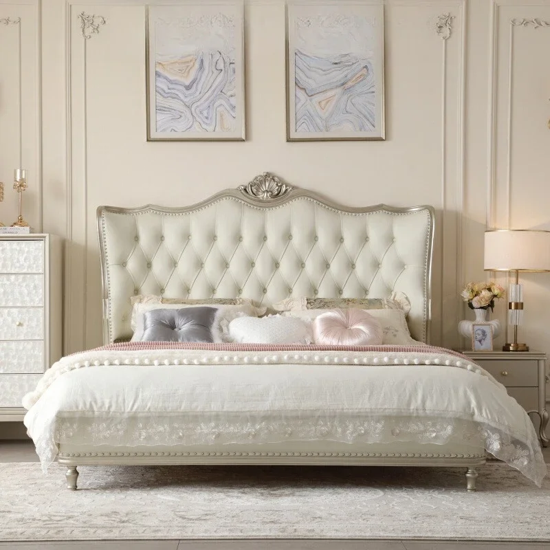 Wooden Storage Bed Design French Style Modern Wedding Bed Bedroom High-end Cama Matrimonio Multifuncional Home Furniture
Wooden Storage Bed Design French Style Modern Wedding Bed Bedroom High-end Cama Matrimonio Multifuncional Home Furniture