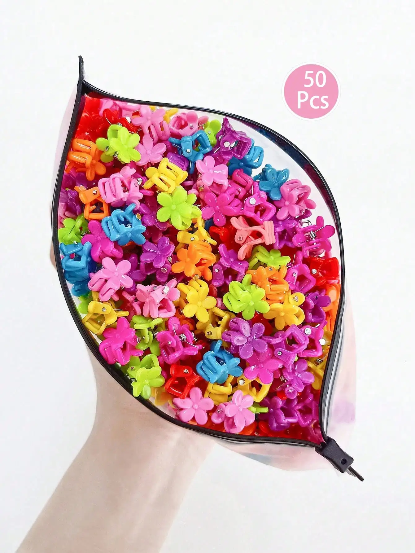 50Pcs Girls Colorful Flower Hair Claw Clips, Fashion Y2K Small Flower Hair Accessories Hair Clips Suitable For Daily Use
50Pcs Girls Colorful Flower Hair Claw Clips, Fashion Y2K Small Flower Hair Accessories Hair Clips Suitable For Daily Use