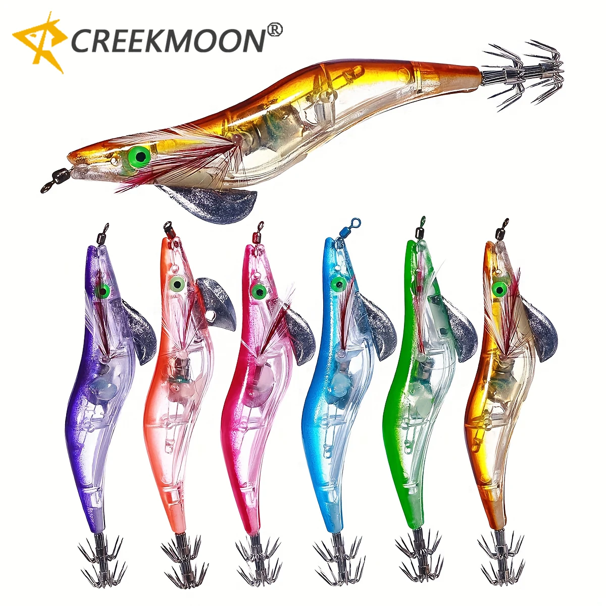 New 6Pcs/Set Electronic Flashing LED Fishing Lure in Water Tackle Tool Minnow Luminous Squid Jig Shrimp Bait Night Fishing Lure
New 6Pcs/Set Electronic Flashing LED Fishing Lure in Water Tackle Tool Minnow Luminous Squid Jig Shrimp Bait Night Fishing Lure