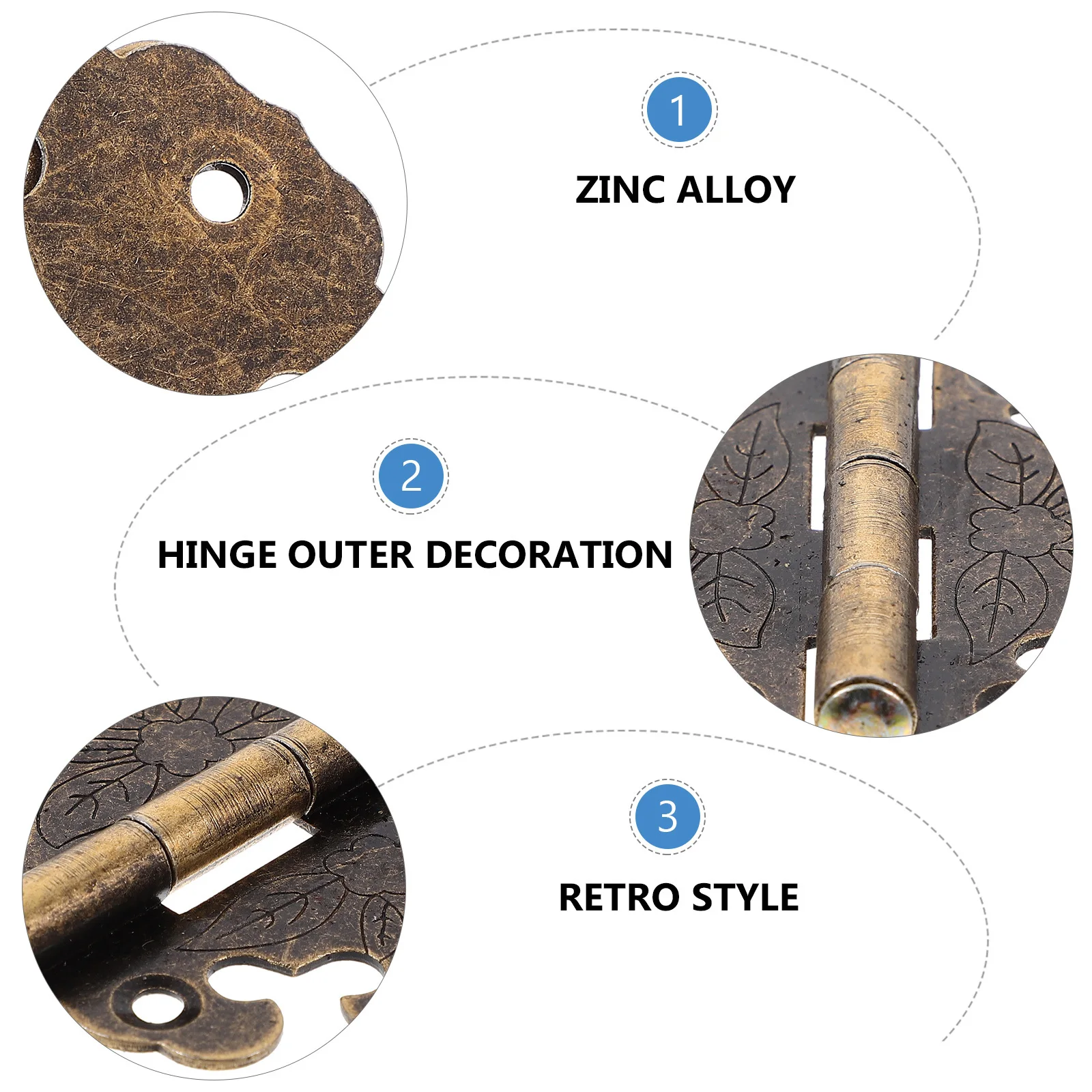 4Pcs Rust Proof Zinc Alloy Vintage Cabinet Hinges Furniture Decorative Hinges for Wooden Boxes Wardrobes Jewelry Boxes
4Pcs Rust Proof Zinc Alloy Vintage Cabinet Hinges Furniture Decorative Hinges for Wooden Boxes Wardrobes Jewelry Boxes