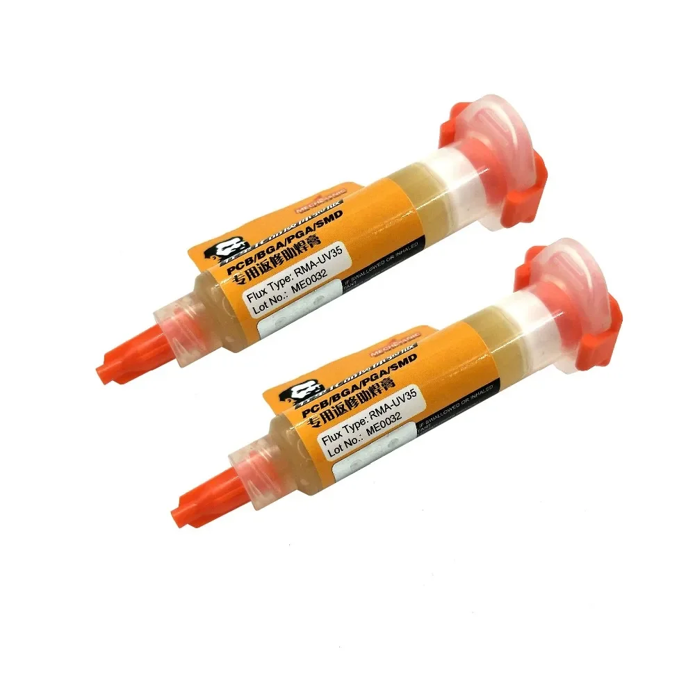 MECHANIC RMA-UV35 5cc Flux Paste For High-Precision Circuit Board SMT Soldering BGA Welding Solder Flux
MECHANIC RMA-UV35 5cc Flux Paste For High-Precision Circuit Board SMT Soldering BGA Welding Solder Flux