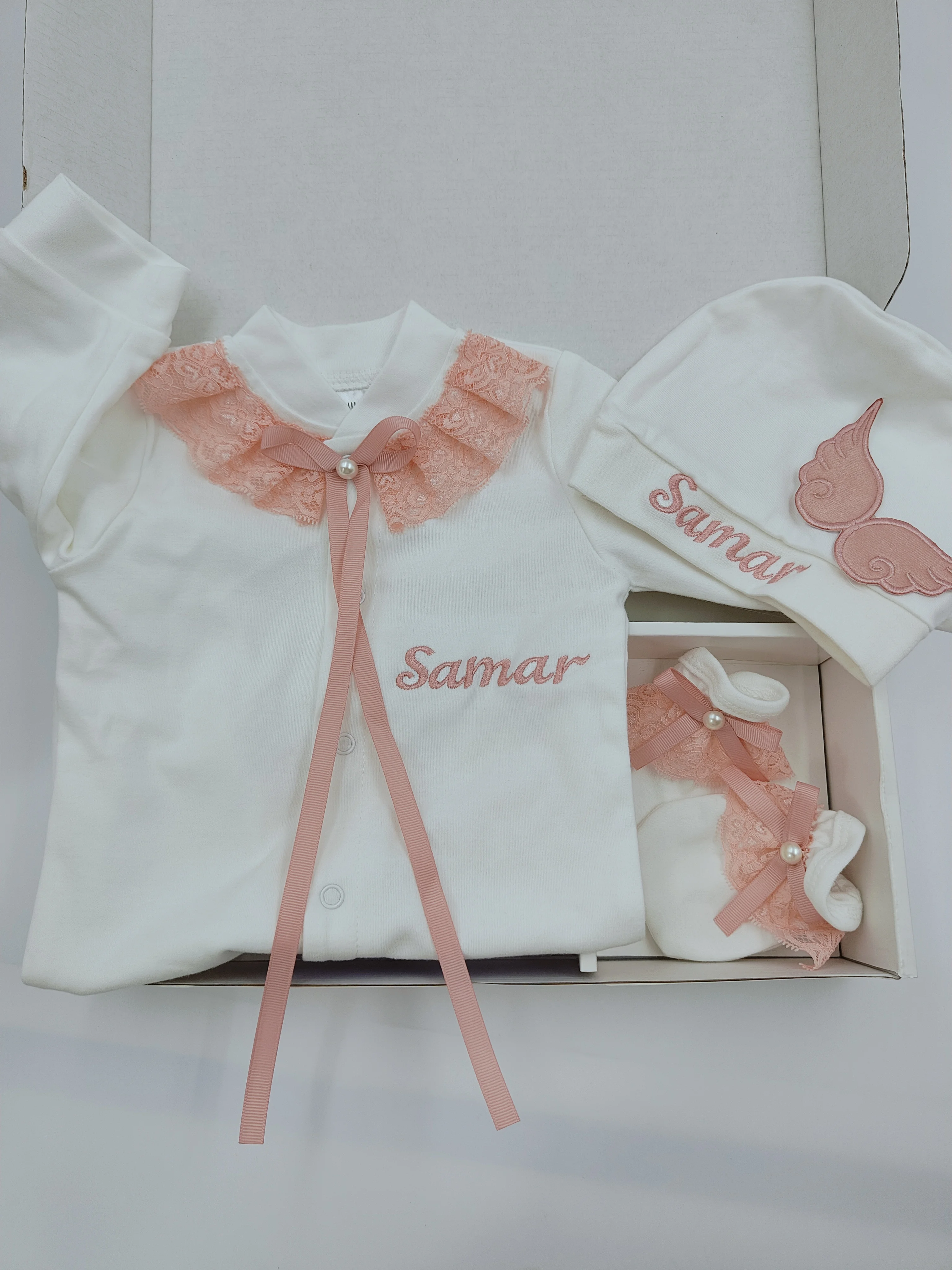 Cute Fashion Baby Crawling Outfit Lace Bow Wing Cotton Footed Romper Set Newborn 0-9M Daily Wear
Cute Fashion Baby Crawling Outfit Lace Bow Wing Cotton Footed Romper Set Newborn 0-9M Daily Wear