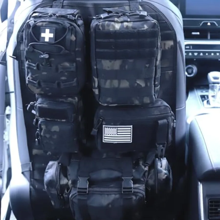Universal Tactical Car Seat Back Organizer Bag Tactical Molle Vehicle Organizers Panel Vehicle Protector Organizers with 5 Deta
Universal Tactical Car Seat Back Organizer Bag Tactical Molle Vehicle Organizers Panel Vehicle Protector Organizers with 5 Deta