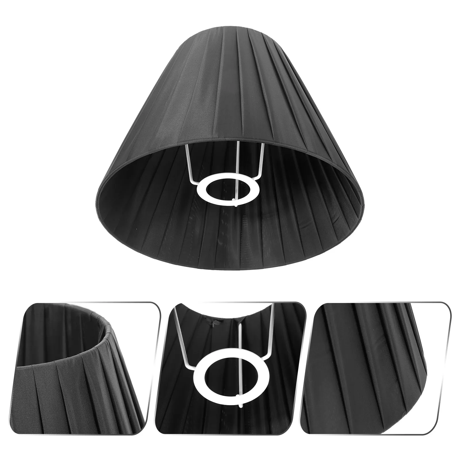 Modern Pleated Lampshade for Table Floor Lamp Simple Design Fabric Metal Light Cover Soften Brightness Home Hotel Replacement
Modern Pleated Lampshade for Table Floor Lamp Simple Design Fabric Metal Light Cover Soften Brightness Home Hotel Replacement
