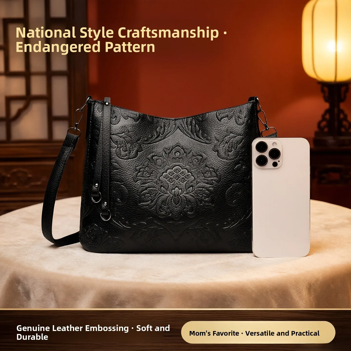 National Trend Women's Leather oulder Bag Emed Soft Cowhide Crossbody Handbag Ethnic Sle Mom Bag Handbag
National Trend Women's Leather oulder Bag Emed Soft Cowhide Crossbody Handbag Ethnic Sle Mom Bag Handbag