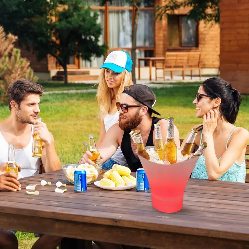 LED Ice Bucket 7L Light-up Colorful Radiant Ice Bucket Waterproof Lighted Drink Containers With Built-in Wireless Speaker For
LED Ice Bucket 7L Light-up Colorful Radiant Ice Bucket Waterproof Lighted Drink Containers With Built-in Wireless Speaker For