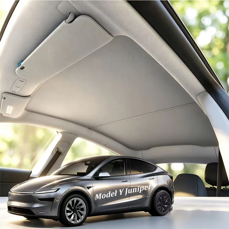 Skylight Sun Shades For Tesla Model Y Juniper 2026 Nano Ice Crystal Foldable Heat Insulation UV Protect Glass Sunroof Sun Visor
Skylight Sun Shades For Tesla Model Y Juniper 2026 Nano Ice Crystal Foldable Heat Insulation UV Protect Glass Sunroof Sun Visor