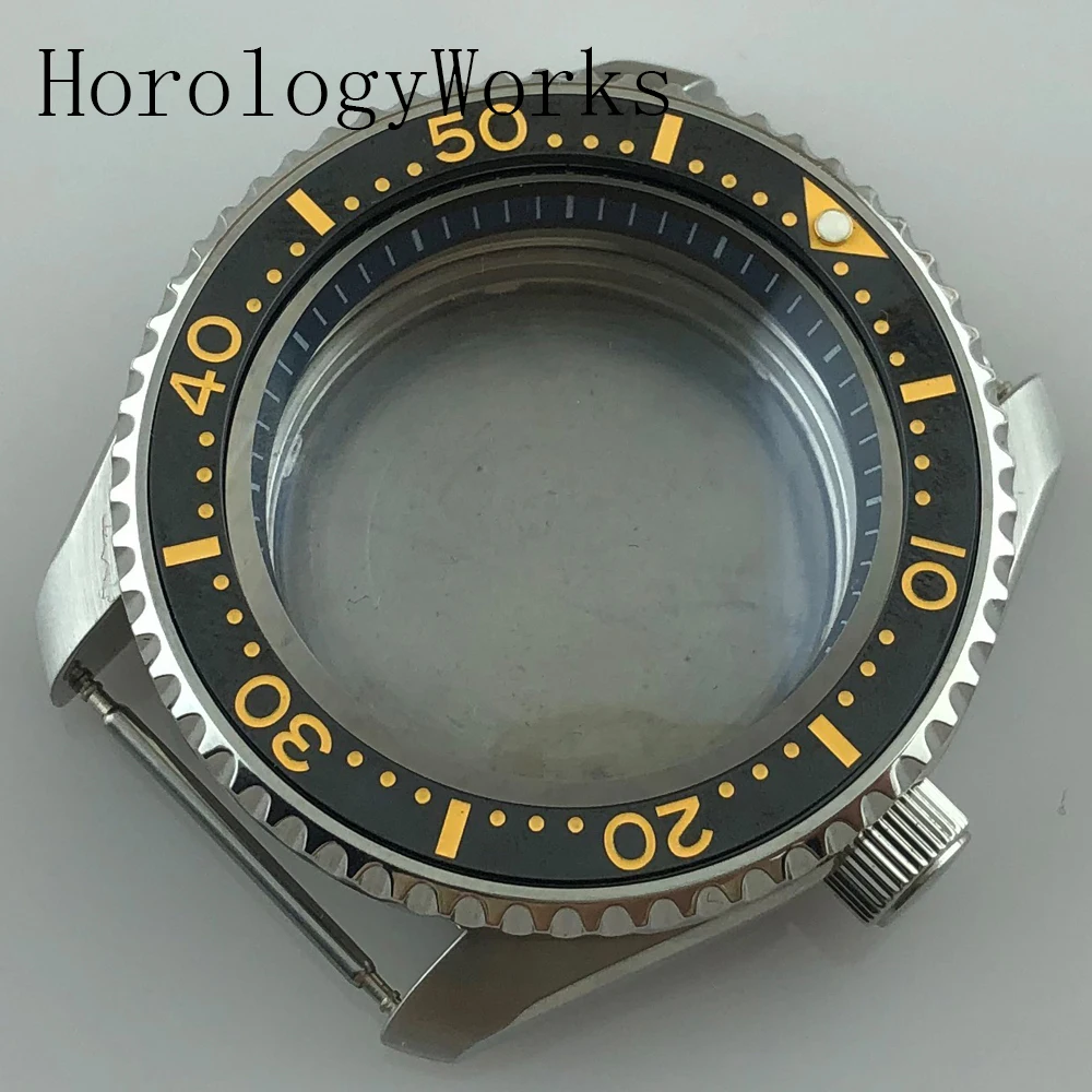 Детали для часов: корпус из нержавеющей стали 42 мм, сапфировое стекло, подходит для механизмов NH35/NH36, черное декоративное кольцо.
Детали для часов: корпус из нержавеющей стали 42 мм, сапфировое стекло, подходит для механизмов NH35/NH36, черное декоративное кольцо.