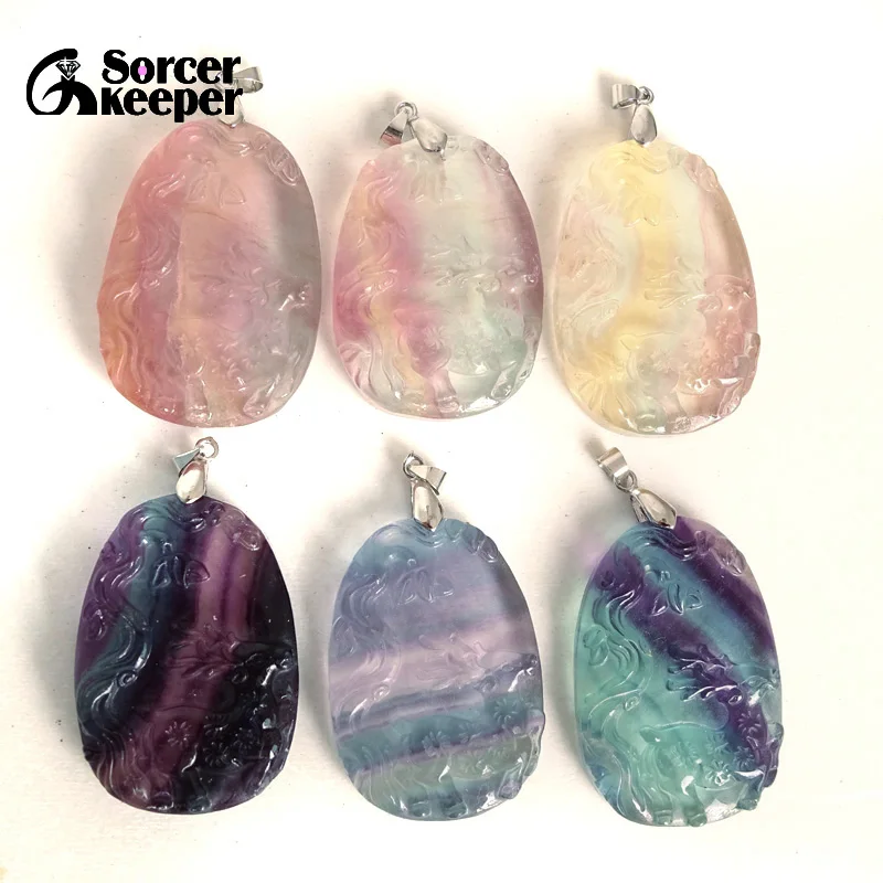 Natural Colorful Fluorite Crystal Stone Hand Carved Deer Pendant DIY Men Women Necklace Ornament Healing Love As Gift BH965H
Natural Colorful Fluorite Crystal Stone Hand Carved Deer Pendant DIY Men Women Necklace Ornament Healing Love As Gift BH965H